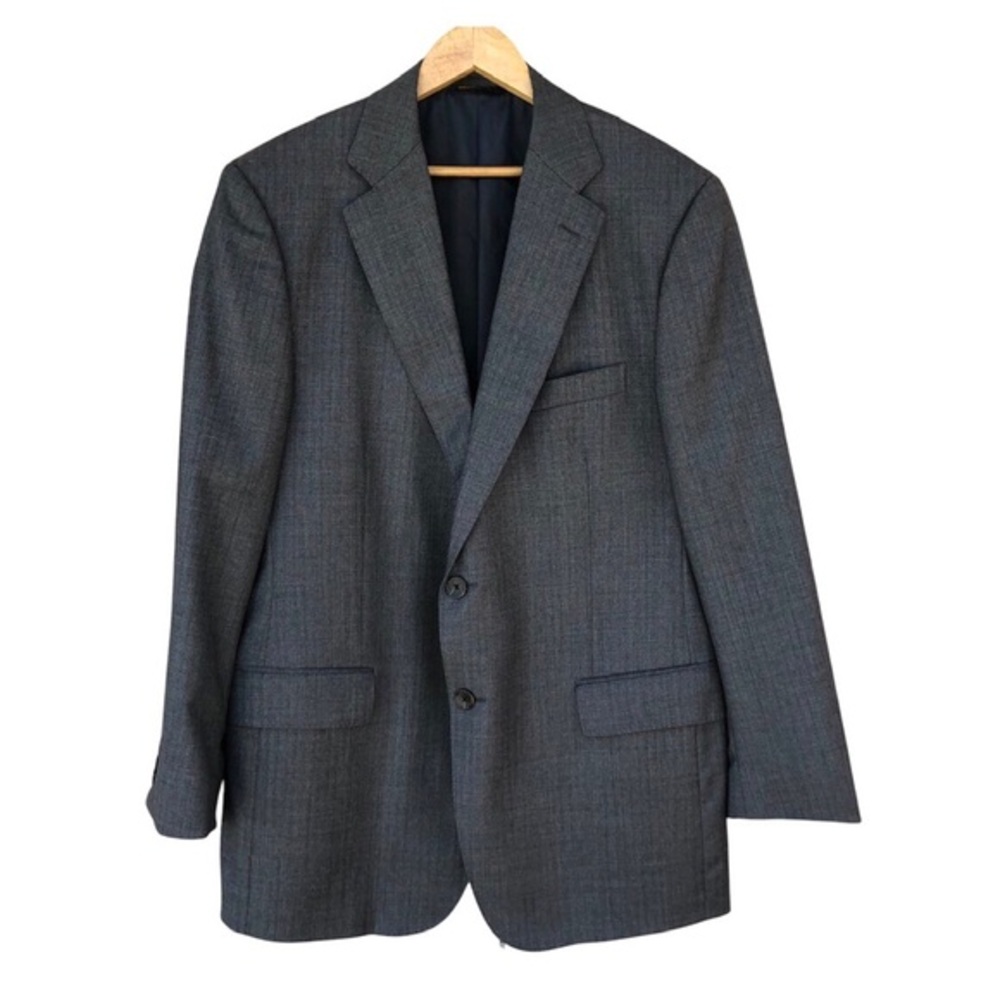 Brooks Brothers I8I8 Regent Made in Italy Wool Gray Men’s Jacket R 44/ 37